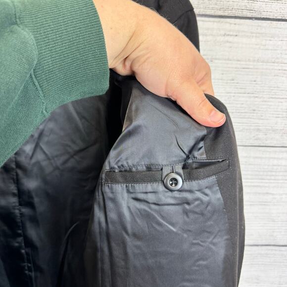 Privé Alliance Women's Black Wool Blend Longline Coat Size XS - Picture 11 of 11